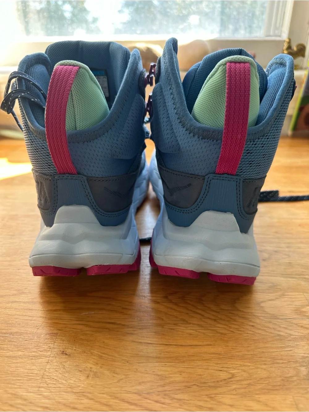 Hoka Blue and Pink Women's Trail Sneakers size 6.5 LIKE NEW
